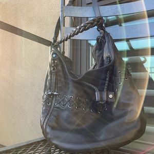 ALLSAINTS black leather bucket bag